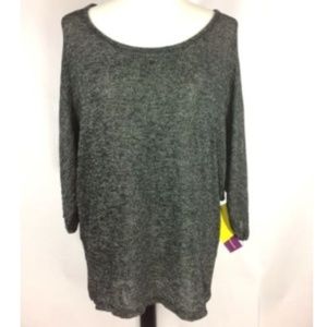 Wet Seal Womens Keyhole Semi Sheer Sweater 2XL NWT